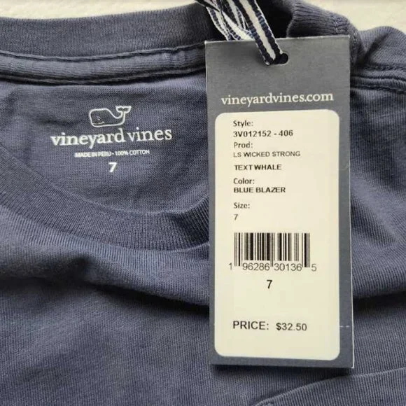 New boys Vineyard Vines 2021 Boston Marathon wicked strong long sleeve tee - Picture 3 of 6